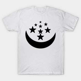 Half moon and stars design T-Shirt